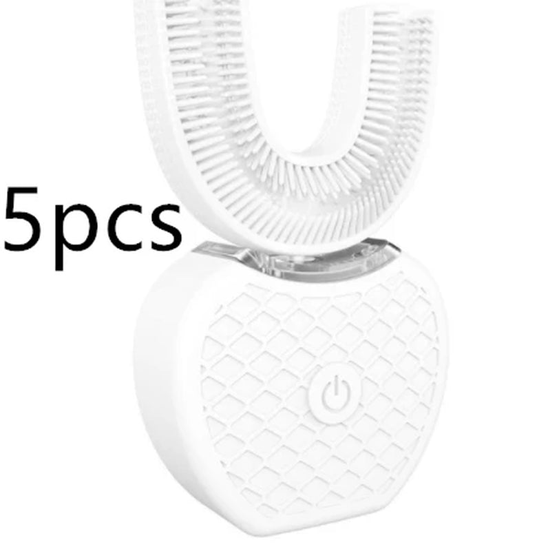 Smart Sonic Toothbrush, Hands-Free Dental Cleaner, Effortless U-Shape Brush