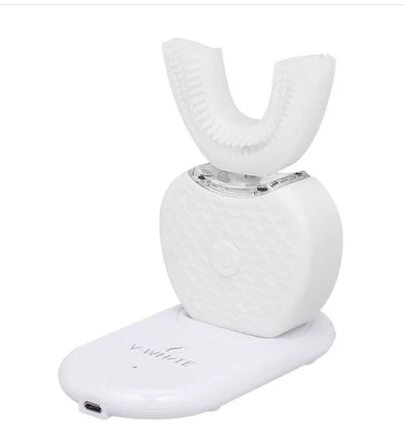 Smart Sonic Toothbrush, Hands-Free Dental Cleaner, Effortless U-Shape Brush