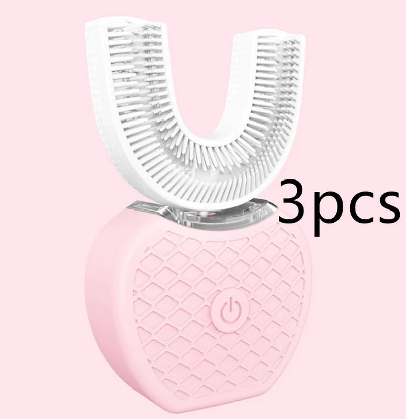 Smart Sonic Toothbrush, Hands-Free Dental Cleaner, Effortless U-Shape Brush